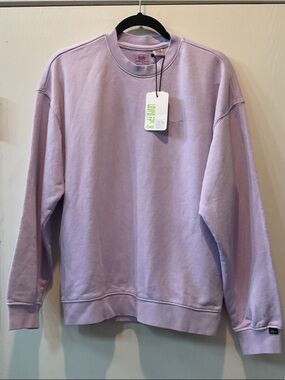 Levi's Men's Pastel Lavender Crewneck Sweatshirt